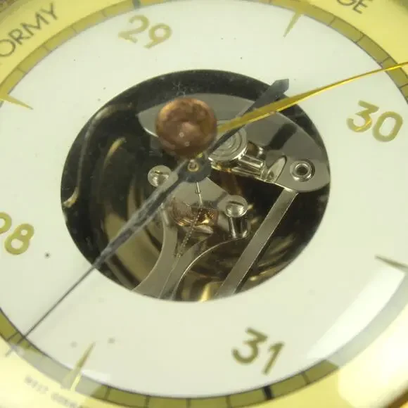 Vintage Broadway Brass Barometer West Germany Weather Instrument Wall Hanging - Picture 7 of 12